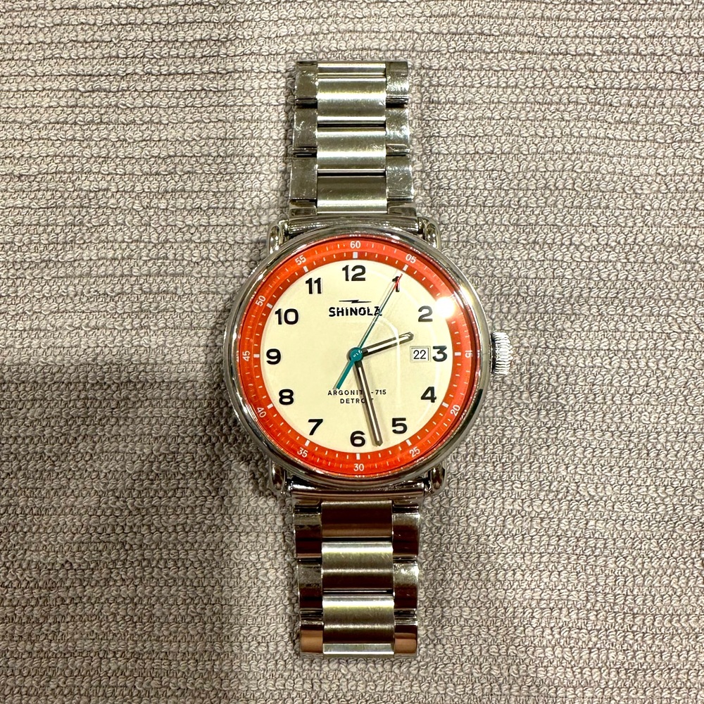 The Canfield Model C56 w/ Stainless Steel 3-Link Bracelet (43mm)